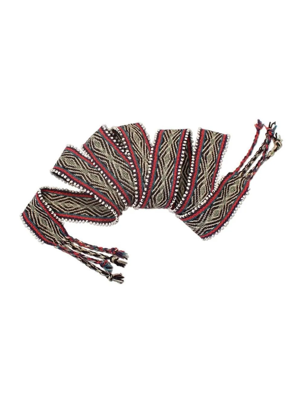 Watana Tie w/Beaded Trim