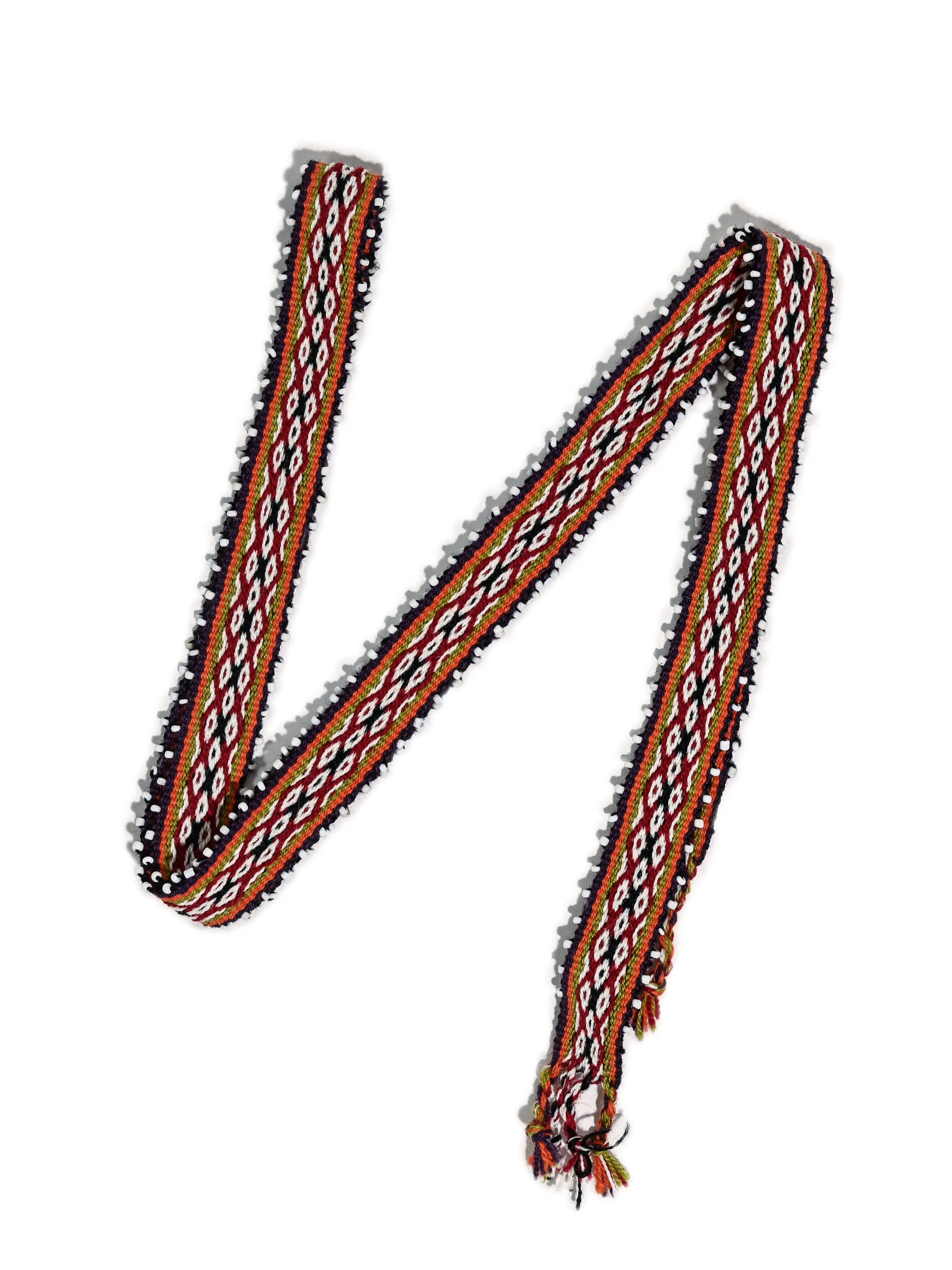 Watana Tie w/Beaded Trim