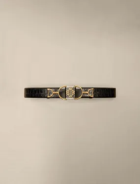 WIDE SMOOTH LEATHER BELT