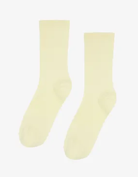 Women Classic Organic Sock - Soft Yellow