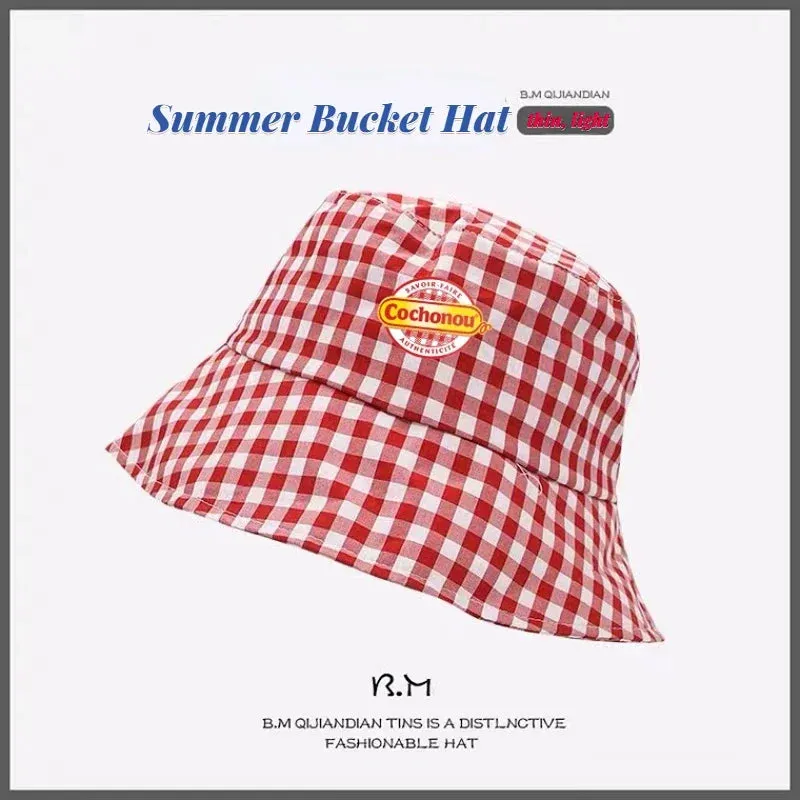 Women Summer Cotton Reversible Bucket Hats