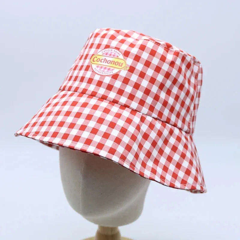 Women Summer Cotton Reversible Bucket Hats