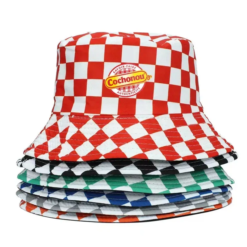 Women Summer Cotton Reversible Bucket Hats